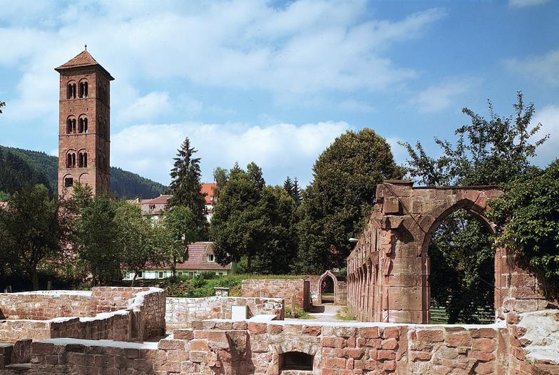 Owl Tower and other building ruins at Hirsau Monastery