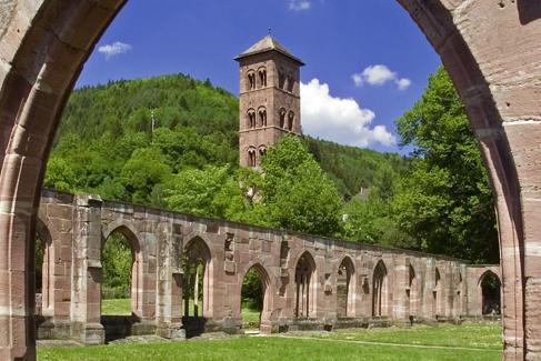 View toward the Owl Tower at Hirsau Monastery