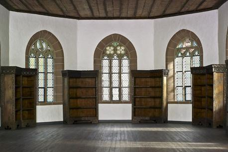 Former library on the second floor of the Chapel of St. Mary at Hirsau Monastery