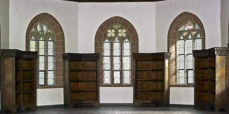 Former library on the second floor of the Chapel of St. Mary at Hirsau Monastery