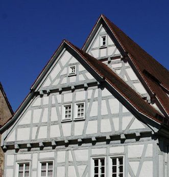 Gable of the monastery museum at Hirsau Monastery