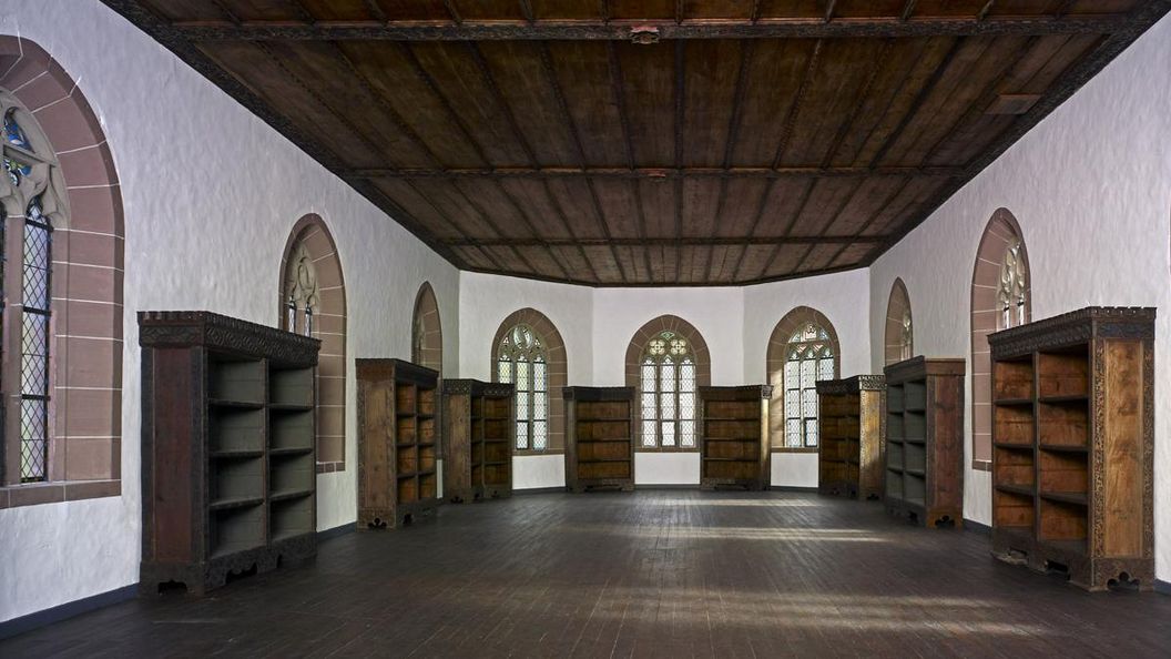 Former library on the second floor of the Chapel of St. Mary at Hirsau Monastery