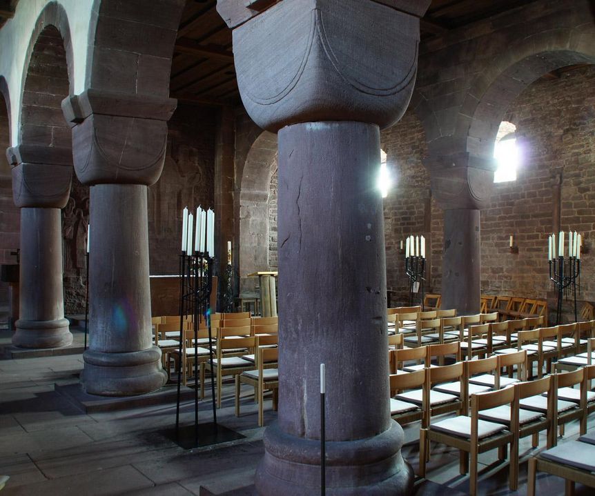 Innenaufnahme der Aureliuskirche von Kloster Hirsau