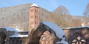 South conclave and the Owl Tower at Hirsau Monastery
