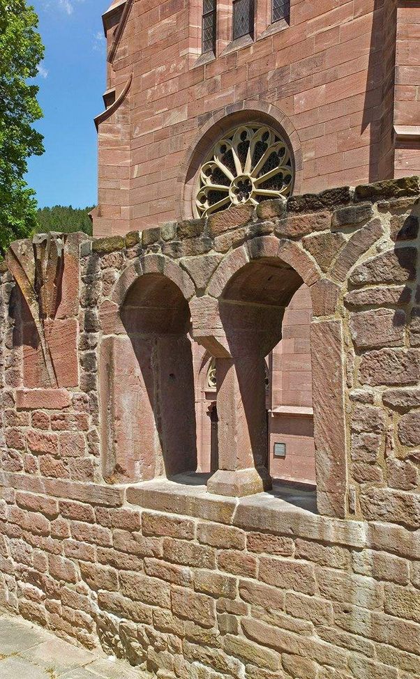 Hirsau monastery, window in the cloister