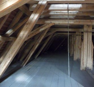 Roof truss on the Chapel of St. Mary at Hirsau Monastery