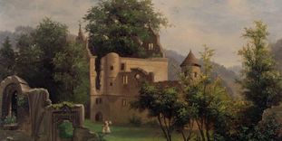 Gemälde von der Ulme in Kloster Hirsau, Sophie Heck, 1886