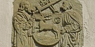 Gothic relief at Hirsau Monastery, likely from the 14th century