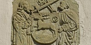 Gothic relief at Hirsau Monastery, likely from the 14th century