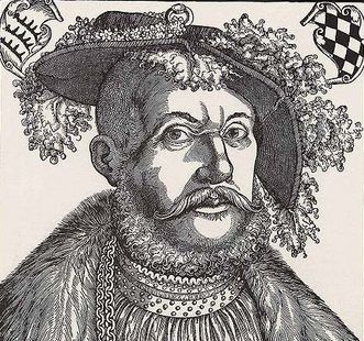 Duke Ulrich von Württemberg, woodcut by Hans Brosamer, circa 1540