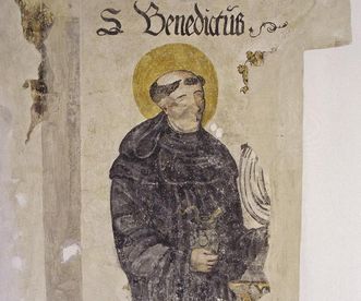 St. Benedict, mural at Ochsenhausen Monastery