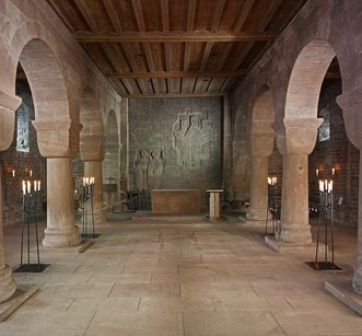 Romanesque nave, view to the east, monastery church of St. Aurelius at Hirsau Monastery