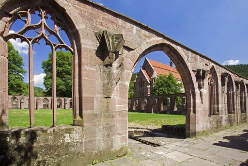 Gothic ogival arches at Hirsau Monastery